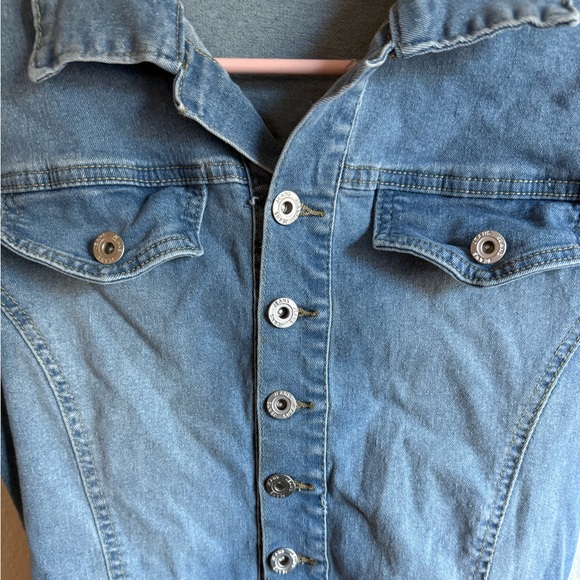 Denim Button-Up Dress - Picture 3 of 6